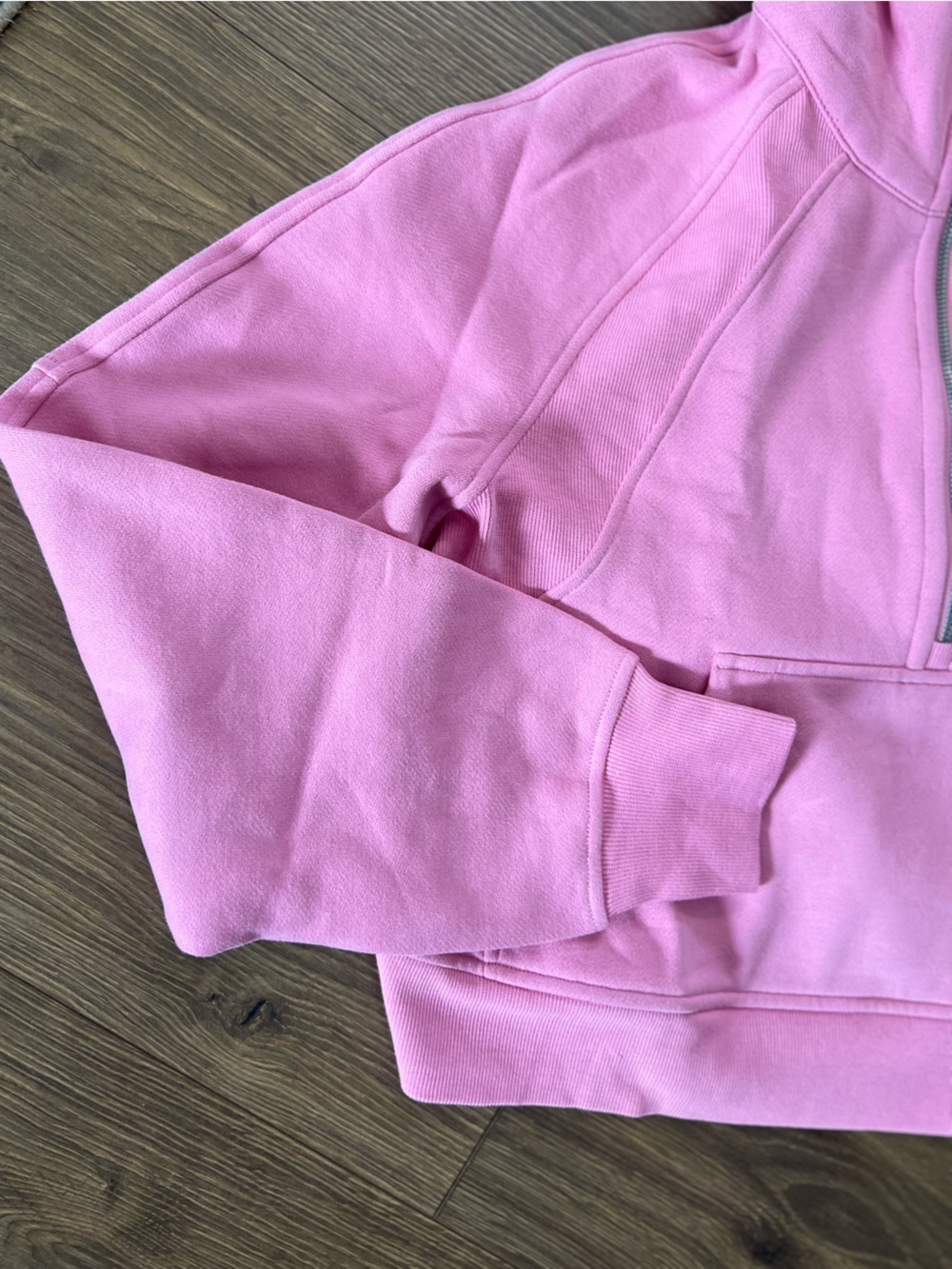 Lululemon Scuba Oversized 1/2 Zip Hoodie Pink Frosting NWT Size XS/S - Picture 2 of 8